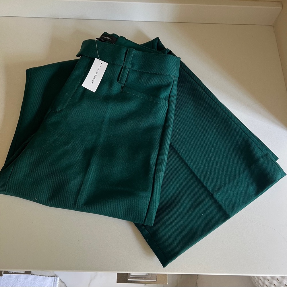 Banana Republic Lido Wode-Leg Wool Pant